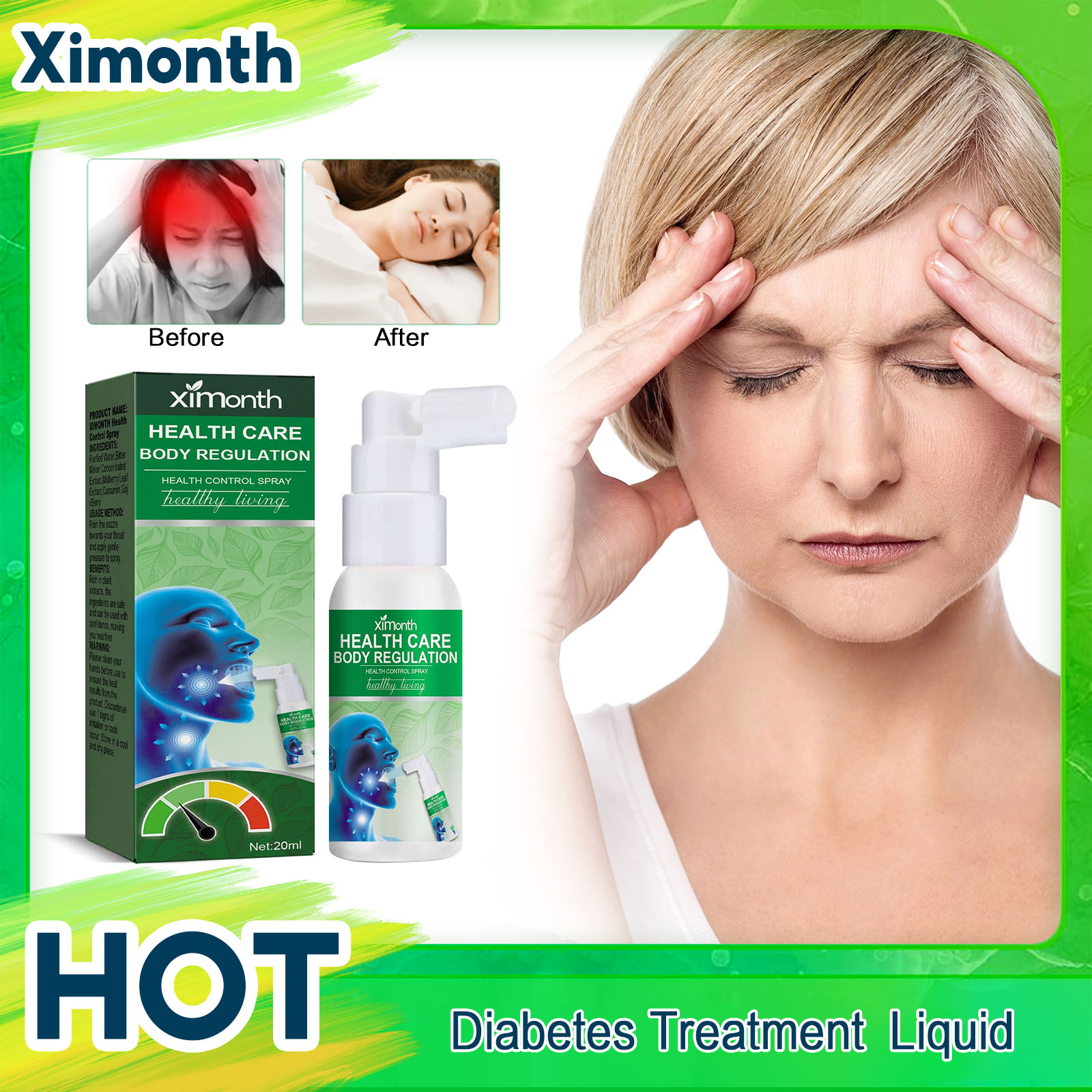 Plant Monitor - Trattamento del diabete Spray equilibrio livello