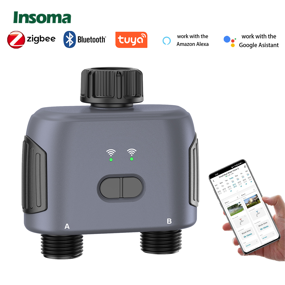 Smart Garden Kit - Insoma Timer automatico dell'acqua 2 uscite