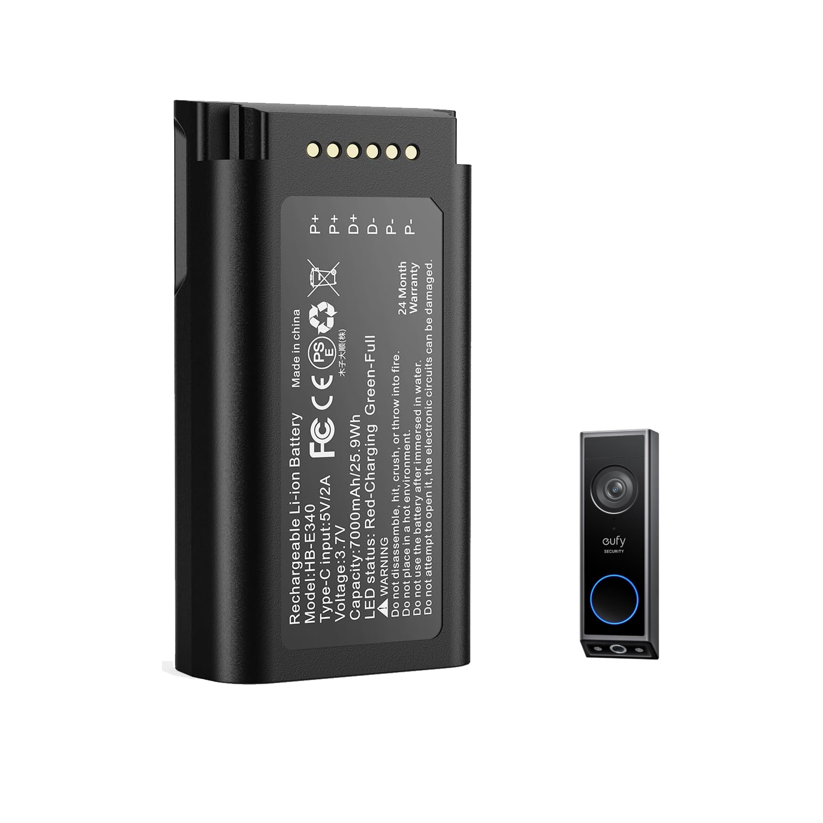 Batteria al litio ricaricabile - Eufy Camera S340 recensione e prezzo